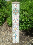 Hex Sign Garden Art Peacce Pole
